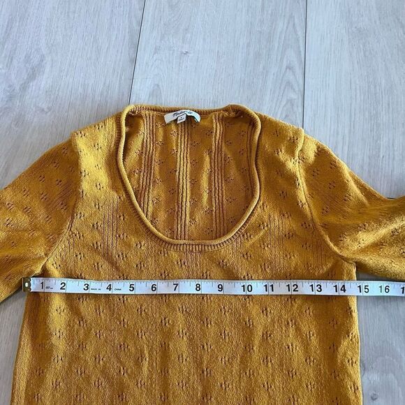 Madewell Pointelle Willford Sweater Tee size s - Picture 3 of 8
